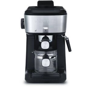 NIB Gourmia 1.5 Black and Silver Espresso Machine 4 shot steam